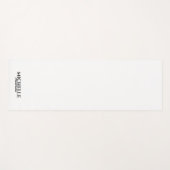 Tapis De Yoga Monogramme moderne simple (Devant (Horizontal))