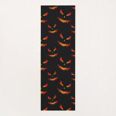 Tapis De Yoga Monogramme motif d'Halloween Sparkly Jack O'Lanter (Dos)