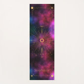 Tapis De Yoga Monogramme oculaire de Tarot céleste Parties scint (Devant)