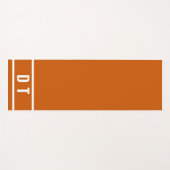 Tapis De Yoga Monogramme - orange brûlée (Devant (Horizontal))