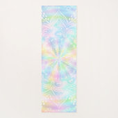 Tapis De Yoga Monogramme Pastel Holographique Mandala (Dos)