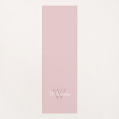 Tapis De Yoga Monogramme personnalisé (Devant)