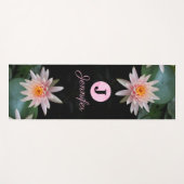 TAPIS DE YOGA MONOGRAMME PERSONNALISÉ NAMASTE ZEN SOFT PASTEL PI (Devant (Horizontal))
