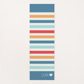 Tapis De Yoga Monogramme personnalisé trié (Devant)