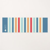 Tapis De Yoga Monogramme personnalisé trié (Devant (Horizontal))