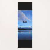 Tapis De Yoga Monogramme photo Blue Lake (Devant)