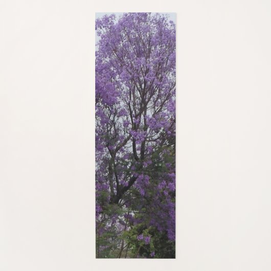 Tapis De Yoga Monogramme pourpre (Devant)