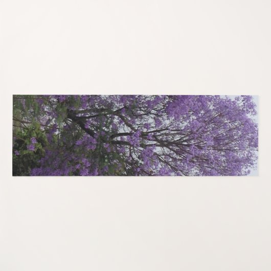 Tapis De Yoga Monogramme pourpre (Devant (Horizontal))