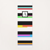 Tapis De Yoga Monogramme rayé (Devant)
