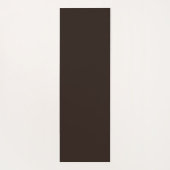 Tapis De Yoga Monogramme rayures horizontales brun & blanc (Dos)