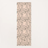 Tapis De Yoga Monogramme | Rectangle géométrique X Design (Devant)