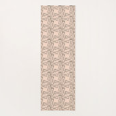 Tapis De Yoga Monogramme | Rectangle géométrique X Design (Dos)