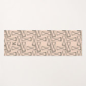 Tapis De Yoga Monogramme | Rectangle géométrique X Design (Devant (Horizontal))