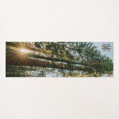 Tapis De Yoga Monogramme Séquoia Arbres géants Forêt Nature (Devant (Horizontal))
