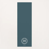 Tapis de Yoga | Monogramme Simple Moderne (Devant)