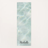 Tapis De Yoga Monogramme sur mesure Tropical Beach (Devant)