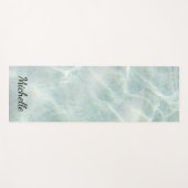 Tapis De Yoga Monogramme sur mesure Tropical Beach (Devant (Horizontal))