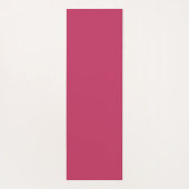 Tapis De Yoga Monogramme typographique rose chaud (Dos)