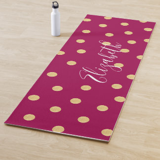 Tapis De Yoga Monogramme unique en or rose
