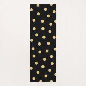 Tapis De Yoga Monogramme unique Mat d'or noir (Dos)