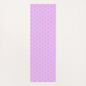 Tapis De Yoga Monogrammes et Pois élégants sur Violet (Dos)