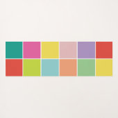 Tapis De Yoga Monographie 11 moderne et monogramme aqua (Dos (Horizontal))