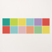 Tapis De Yoga Monographie moderne 11 photo collage et monogramme (Dos (Horizontal))