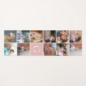 Tapis De Yoga Monographie moderne 11 photo collage et monogramme (Devant (Horizontal))