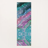 Tapis De Yoga Monographie Whimsical ondulé bleu violet Parties s (Dos)