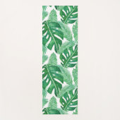 Tapis De Yoga Monstera Deliciosa Green Tropical Leaf Motif (Devant)