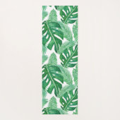 Tapis De Yoga Monstera Deliciosa Green Tropical Leaf Motif (Dos)