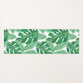 Tapis De Yoga Monstera Deliciosa Green Tropical Leaf Motif (Devant (Horizontal))