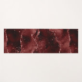 Tapis De Yoga Moody Agate | Henné sang rouge grenat bijou ton (Devant (Horizontal))