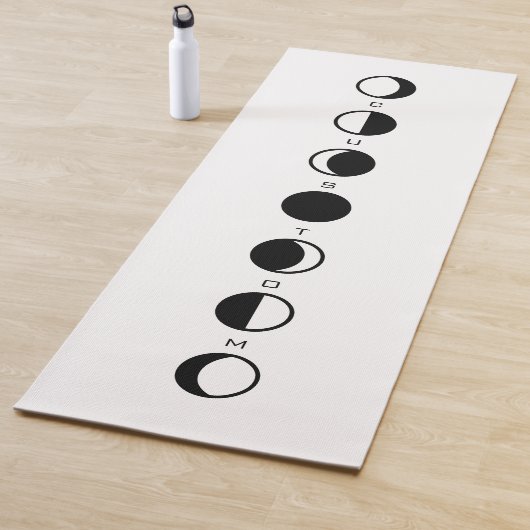 Tapis De Yoga MOONPHRASE Cool Moderne Phases Lune (En situation)