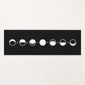Tapis De Yoga MOONPHRASE Cool Moderne Phases Lune (Devant (Horizontal))