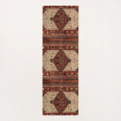 Tapis De Yoga Moquette orientale design orange et crème (Dos)