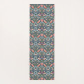 Tapis De Yoga Morris Strawberry Thief Floral Pattern Blue Green (Dos)