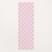 Tapis De Yoga Motif à fleurs roses (Devant)