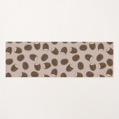 Tapis De Yoga Motif à la noix de coco (Devant (Horizontal))