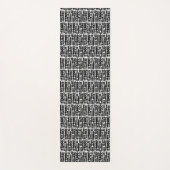 Tapis De Yoga Motif à l'encre noire d'arbre de course (Devant)