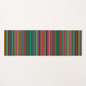 Tapis De Yoga Motif à rayures multicolores (Devant (Horizontal))