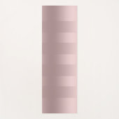 Tapis De Yoga motif à rayures rose-or (Devant)