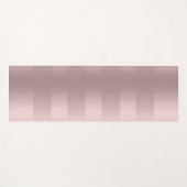 Tapis De Yoga motif à rayures rose-or (Devant (Horizontal))