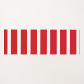 Tapis De Yoga Motif à rayures rouges et blanches (Devant (Horizontal))