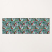 Tapis De Yoga Motif à thème tropical surf rétro (Devant (Horizontal))