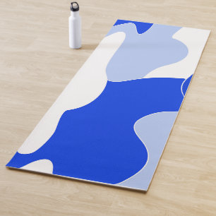 Tapis De Yoga motif Abstrait - bleu.