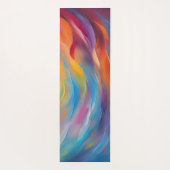Tapis De Yoga Motif Abstrait bleu clair (Dos)