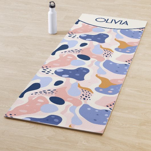 Tapis De Yoga Motif Abstrait coloré (En situation)