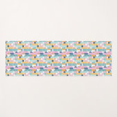 Tapis De Yoga Motif abstrait de forme d'aquarelle (Devant (Horizontal))