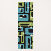 Tapis De Yoga Motif Abstrait moderne du milieu du siècle (Devant)